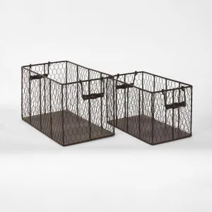 Picardy Wire Baskets Set of 2 by Florabelle Living, a Baskets & Boxes for sale on Style Sourcebook