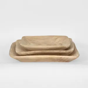 Wooden Square Trays Set of 3 by Florabelle Living, a Decorative Plates & Bowls for sale on Style Sourcebook