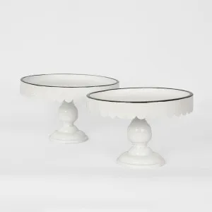 Picardy Faux En Cke Stnd Set of 2 by Florabelle Living, a Decorative Plates & Bowls for sale on Style Sourcebook