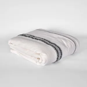 Stripe Slub Sherpa White by Florabelle Living, a Throws for sale on Style Sourcebook