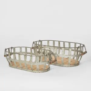 Cross Wire Basket Set of 2 by Florabelle Living, a Baskets & Boxes for sale on Style Sourcebook