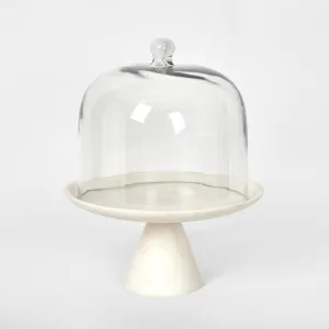 Resin Cake Stand w Cloche by Florabelle Living, a Decorative Plates & Bowls for sale on Style Sourcebook