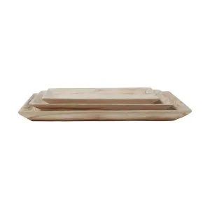 Wooden Rectangle Trays Set of 3 by Florabelle Living, a Decorative Plates & Bowls for sale on Style Sourcebook