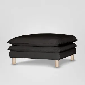 Aura Ottoman With Cover Charcoal by Florabelle Living, a Sofas for sale on Style Sourcebook