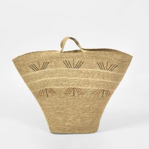 Soliel Woven Market Bag Natural by Florabelle Living, a Baskets & Boxes for sale on Style Sourcebook