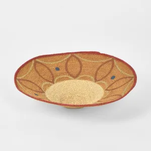 Kera Woven Tray Natural & Red by Florabelle Living, a Baskets & Boxes for sale on Style Sourcebook