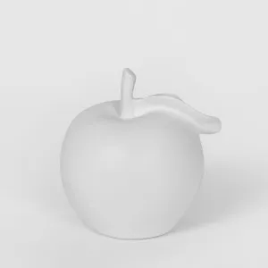 Apple Polyresin White 11cm by Florabelle Living, a Statues & Ornaments for sale on Style Sourcebook