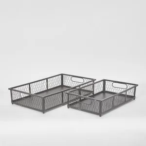 Picardy Wire Trays Set of 2 by Florabelle Living, a Statues & Ornaments for sale on Style Sourcebook