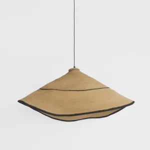 Amira Woven Pendant Shade Large Natural & Black by Florabelle Living, a Lamp Shades for sale on Style Sourcebook