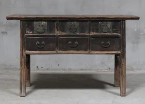 Shanxi 240cm Console Table with Drawers 150 Years Old by Florabelle Living, a Console Table for sale on Style Sourcebook