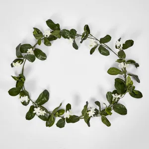 Stephanotis Garland 6FT by Florabelle Living, a Christmas for sale on Style Sourcebook