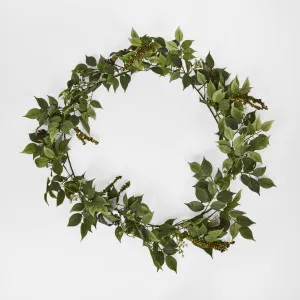 6ft Green Ficus Fittonia Berry Garland by Florabelle Living, a Christmas for sale on Style Sourcebook