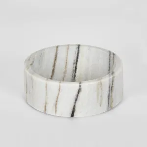 Solange Marble Bowl Black & White Small by Florabelle Living, a Bowls for sale on Style Sourcebook
