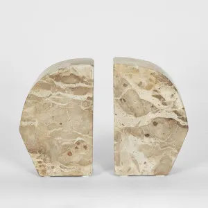 Bennet Marble Bookend Mocha by Florabelle Living, a Statues & Ornaments for sale on Style Sourcebook