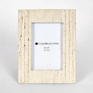 Trey Travertine Photo Frame 4x6 by Florabelle Living, a Photo Frames for sale on Style Sourcebook