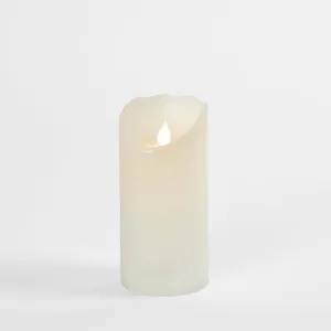 LED Battery Operated Wax Flameless Candle White 15cm by Florabelle Living, a Candles for sale on Style Sourcebook