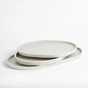 Esher Oval Platter Set Of 3 Sand by Florabelle Living, a Trays for sale on Style Sourcebook