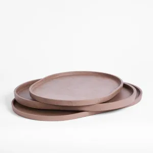 Esher Oval Platter Set Of 3 Clay by Florabelle Living, a Trays for sale on Style Sourcebook