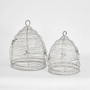 Picardy Beehive Cloche Set Of 2 by Florabelle Living, a Statues & Ornaments for sale on Style Sourcebook