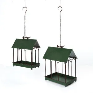 Bird Feeder House Set Of 2 by Florabelle Living, a Statues & Ornaments for sale on Style Sourcebook