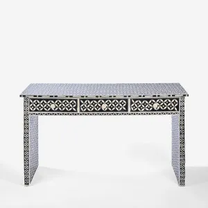 Stella Bone Inlay Console Table Black/White by Florabelle Living, a Console Table for sale on Style Sourcebook