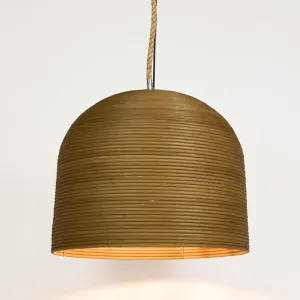 Bell Natural Pendant Small 60cm by Florabelle Living, a Pendant Lighting for sale on Style Sourcebook