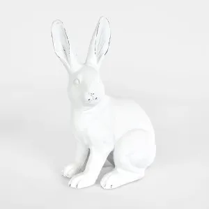 Henry Mini Hare White by Florabelle Living, a Statues & Ornaments for sale on Style Sourcebook