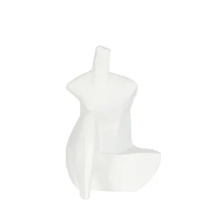 Henry Polyresin Sitting Statue White by Florabelle Living, a Statues & Ornaments for sale on Style Sourcebook
