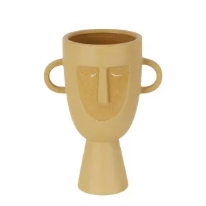Coltrane Stoneware Face Vase Sand by Florabelle Living, a Vases & Jars for sale on Style Sourcebook