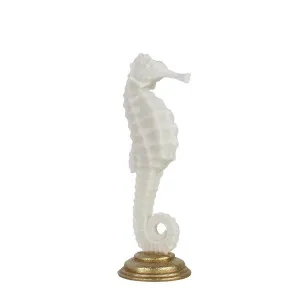 Kipper Seahorse Statue White Large by Florabelle Living, a Statues & Ornaments for sale on Style Sourcebook