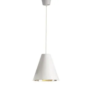 Conrad Ceiling Pendant White and Silver by Florabelle Living, a Pendant Lighting for sale on Style Sourcebook