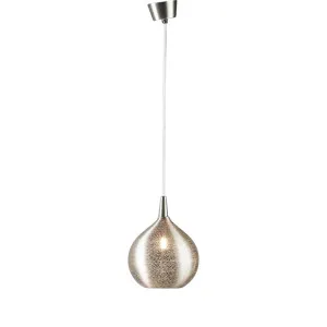 Amstel Ceiling Pendant Small Silver by Florabelle Living, a Pendant Lighting for sale on Style Sourcebook