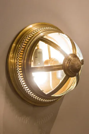 Walter Wall Light Antique Brass by Florabelle Living, a Wall Lighting for sale on Style Sourcebook