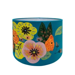 Botanical Floral Shade Blue by Florabelle Living, a Lamp Shades for sale on Style Sourcebook