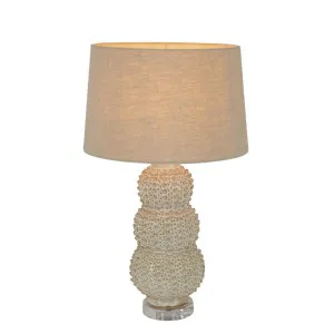 Sea Urchins Ceramic Table Lamp Base Cream- Base Only by Florabelle Living, a Table & Bedside Lamps for sale on Style Sourcebook