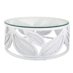 Seville Leaf Coffee Table White by Florabelle Living, a Coffee Table for sale on Style Sourcebook