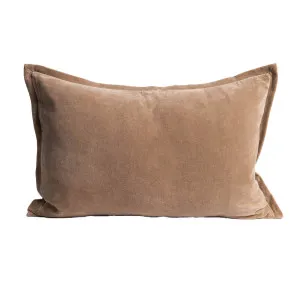 Evelyn Velvet Cushion in Natural  |  Filled Cushion 40x60cm  |  Eadie Lifestyle by null, a Cushions, Decorative Pillows for sale on Style Sourcebook