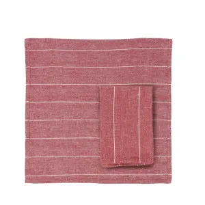 Wild Stripe Napkin Mulberry Set of 4 by Florabelle Living, a Napkins for sale on Style Sourcebook