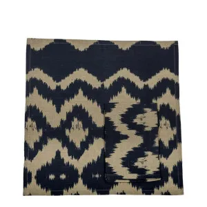 Ikat Napkin Set of 4 Navy by Florabelle Living, a Napkins for sale on Style Sourcebook