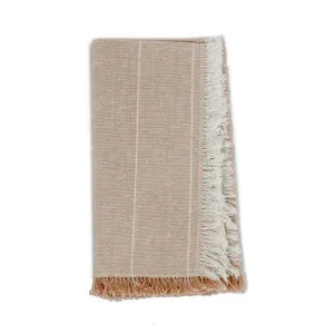 Wild Stripe Napkin Set of 4 Almond by Florabelle Living, a Napkins for sale on Style Sourcebook