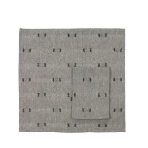 Tuft Napkin Dark Slate Set of 4 by Florabelle Living, a Napkins for sale on Style Sourcebook