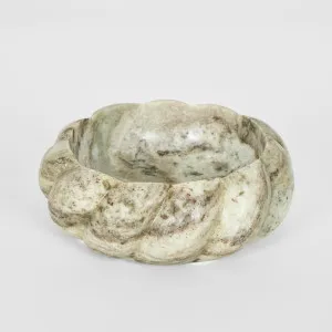Twist Marble Bowl Beige & White Small by Florabelle Living, a Bowls for sale on Style Sourcebook