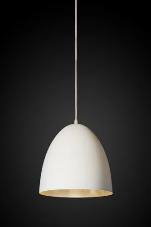 Egg Ceiling Pendant White and Silver by Florabelle Living, a Pendant Lighting for sale on Style Sourcebook