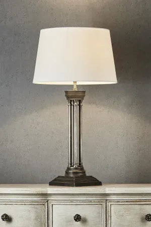 Hudson Table Lamp Base Antique Silver- Base Only by Florabelle Living, a Table & Bedside Lamps for sale on Style Sourcebook