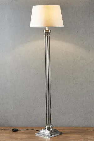 Hudson Floor Lamp Base Antique Silver- Base Only by Emac & Lawton, a Lighting for sale on Style Sourcebook
