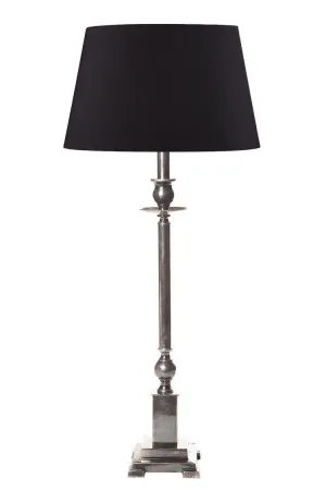 Canterbury Table Lamp Base Antique Silver- Base Only by Emac & Lawton, a Lighting for sale on Style Sourcebook