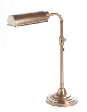Brooklyn Desk Lamp Antique Brass by Florabelle Living, a Desk Lamps for sale on Style Sourcebook