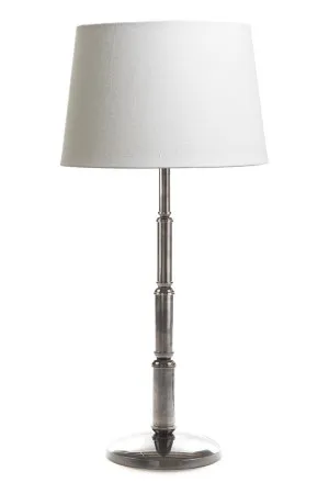 Chapman Table Lamp Base Antique Silver- Base Only by Florabelle Living, a Table & Bedside Lamps for sale on Style Sourcebook