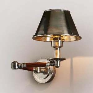 Benton Wall Light with Metal Shade Antique Silver by Florabelle Living, a Wall Lighting for sale on Style Sourcebook