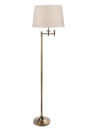 Macleay Floor Lamp Base Antique Brass- Base Only by Florabelle Living, a Floor Lamps for sale on Style Sourcebook